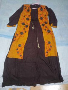 Embroidered Dress with Jacket