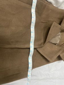 Sleeves Dark Fawn Stylish Coat