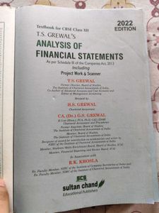 Accountancy Book Class 12th 2022 Edition