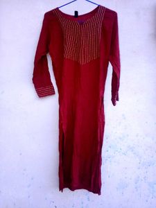 Beautiful Maroon Colour Kurta