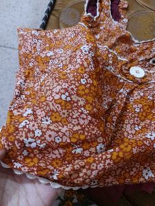 Floral Dress with Button