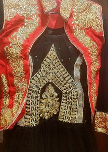 Embroidered Lehenga Material