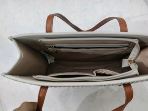 Caprese Diana Faux Leather Zipper Closure Tote Bag