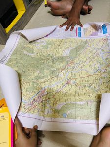 Map Holder With Topographical Map