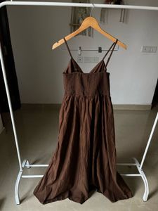 Brown Printed Fit&amp;Flared Maxi Dress 🤎🐻