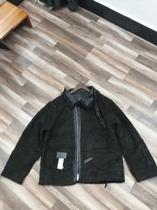 Unisex Black Leather Jacket
