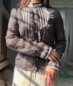 Floral Victorian Blouse