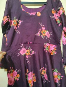 Floral Print Dress with dupatta size S