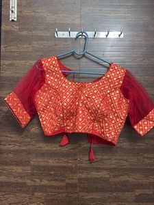 A Net Sleeves Blouse