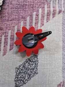 Hair Bun With Flowers