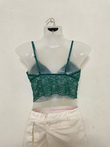 Pintresty Y2k Floral Lace V Neck Bra