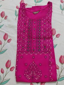 Pink Cotton Kurti