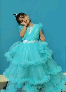 Party Wear Layered Gown