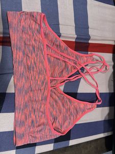 Cute Coral Sports Bra