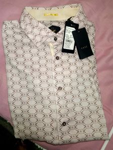 NEW RARE RABBIT BEIGE LENIN COTTON SHIRT