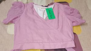 Crop Top Or Use With Blouse Totally New