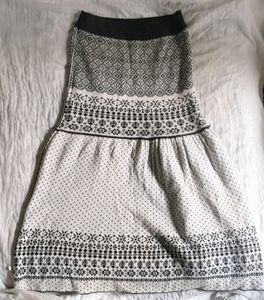 Korean Woolen Skirt/ Tube Top