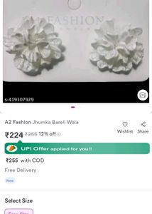 WKND Floral Stud Earrings - White