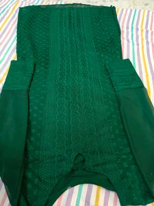 Elegant Embroidery Green Kurta