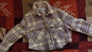 Zara Plaid cozy Shacket