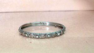 Silver Sparkly Bangle Set