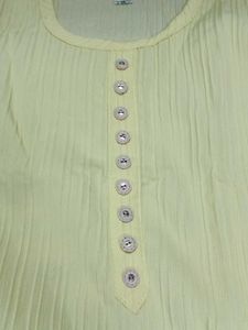 Yellow Button-Down Top