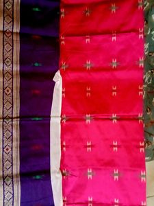 Elegant sambalpuri saree with blouse piece