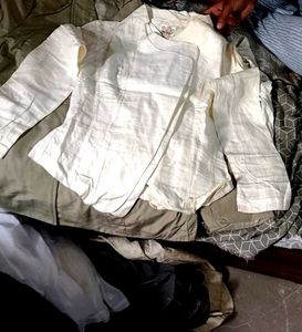 Beige Button-Down Top