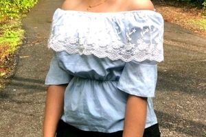 Off Shoulder Peplum Top