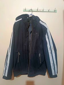 Stylish Black Windcheater