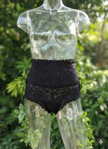 Black Lace High-Waisted Panty