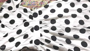 Polka Dot Midi Korean Dress