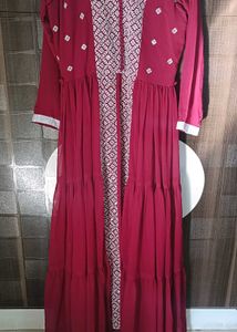 Elegant Maroon Ethnic Gown