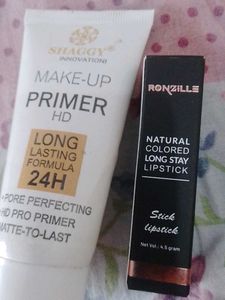 Ronzille Cosmetics Lipstick And Sggy Primer