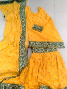 Bridal Yellow Gharara