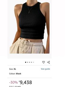 Black Ribbed Tank Top