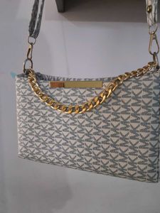 Classy MK Print Blue Sling Bag