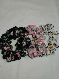 Floral Scrunchie Set