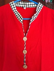 Red Kurta For Girls