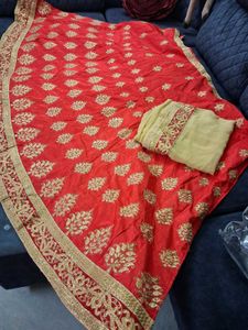 Red &amp; Gold Lehanga Choli
