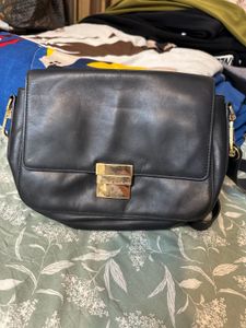 Michael Kors Black Flap Cross Body Bag