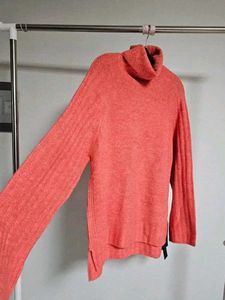 Branded Coral Turtleneck new Sweater