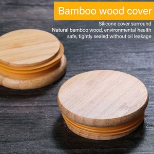 Oil Dispenser with Bamboo Lid