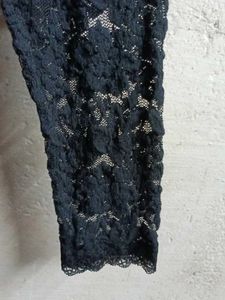 Ladies See-through Fashion Lace Top Black 🖤