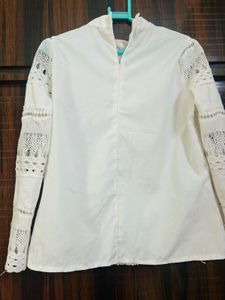 Beautiful Lace White Top .