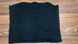 Ribbed Black Tube Top