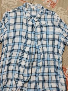Bare Denim Chequered Blue Shirt