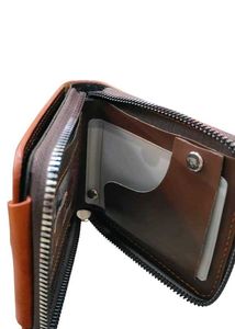 Zipper Wallet With Button