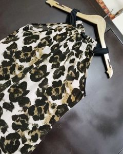Black Floral Printed Dress For 32 Bust