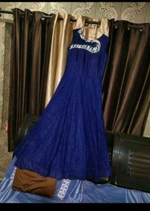Women Party Navy Blue Wedding Gown